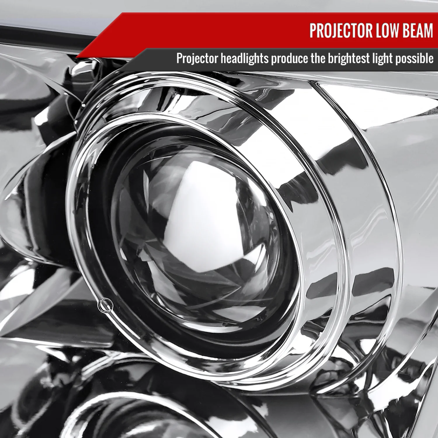 2004-2015 Nissan Titan / 04-2007 Armada LED C-Bar Headlights Signal Chrome - Image 3