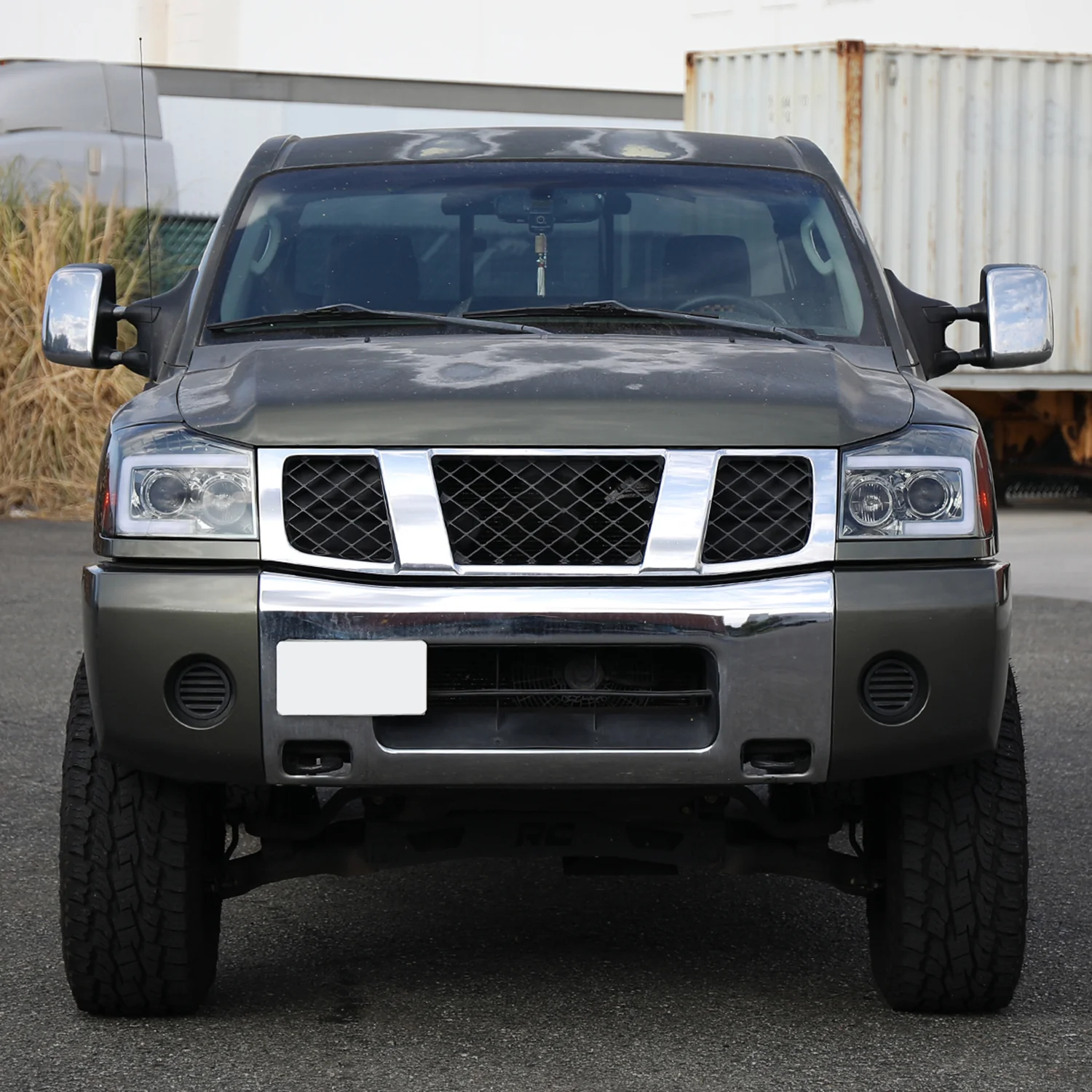 2004-2015 Nissan Titan / 04-2007 Armada LED C-Bar Headlights Signal Smoke - Image 10
