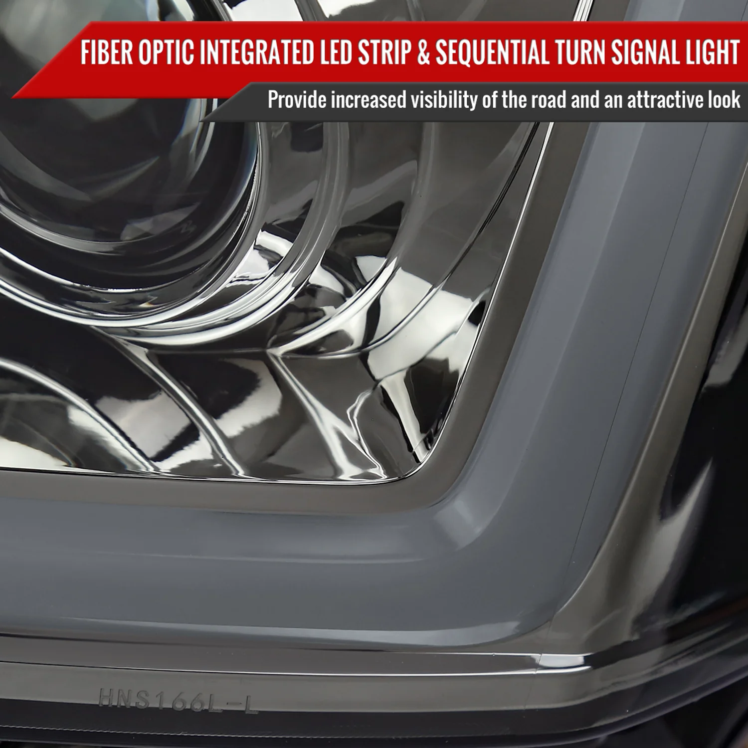 2004-2015 Nissan Titan / 04-2007 Armada LED C-Bar Headlights Signal Smoke - Image 5