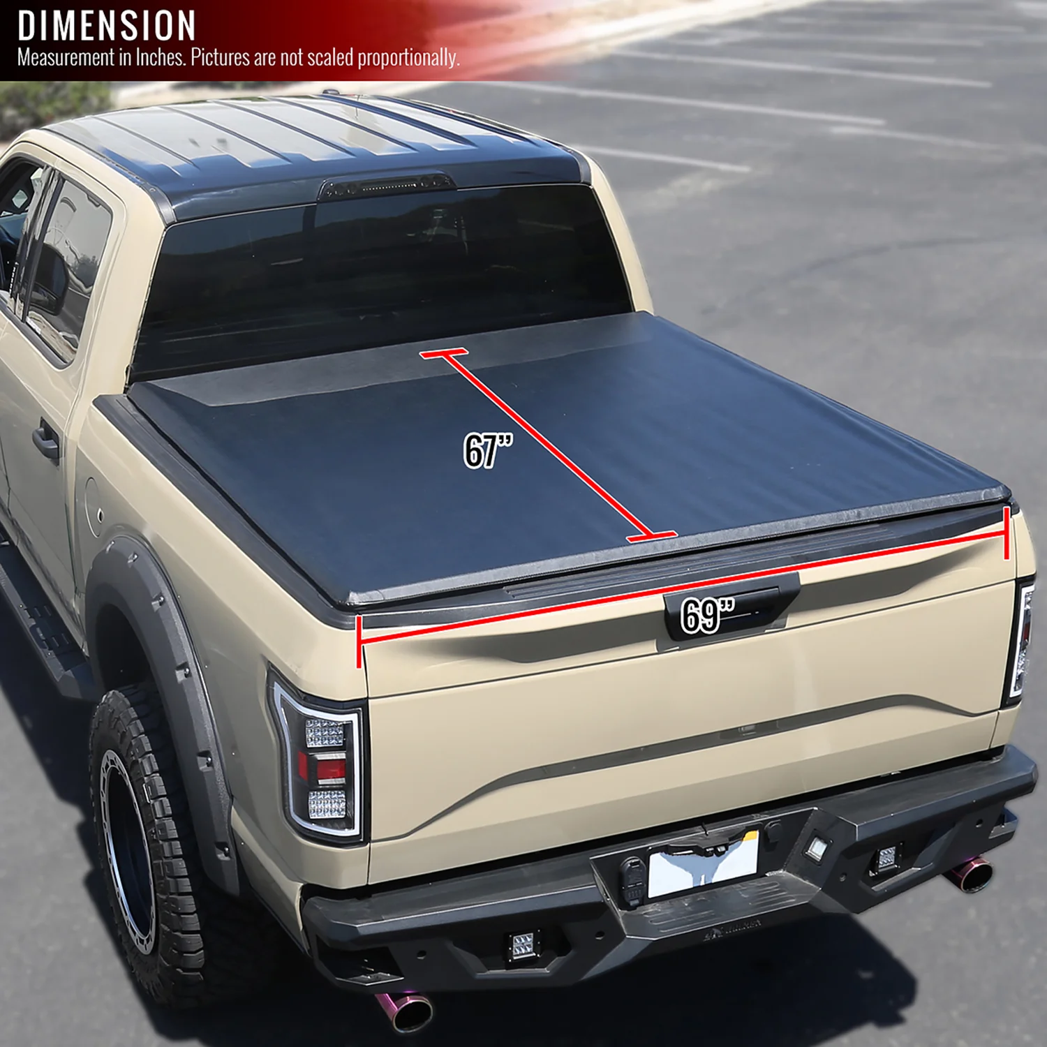 2004-2015 Nissan Titan 66" Short Bed Roll Up Vinyl Tonneau Cover - Image 8
