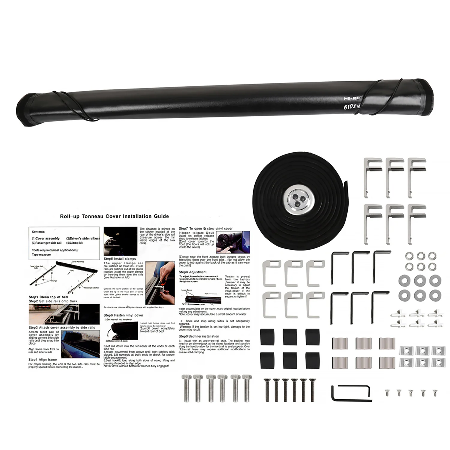 2004-2015 Nissan Titan 78" Bed Roll Up Vinyl Tonneau Cover - Image 9