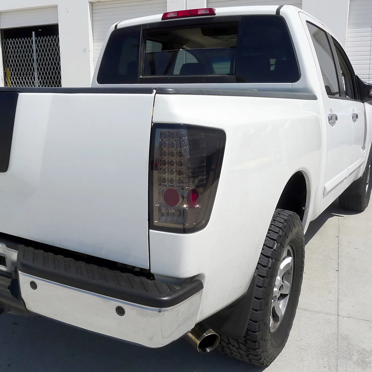 2004-2015 Nissan Titan LED Tail Lights Chrome Housing/Smoke Lens - Image 9
