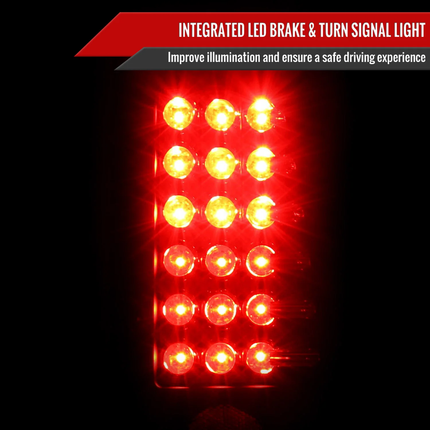 2004-2015 Nissan Titan LED Tail Lights Matte Black Housing/Clear Lens - Image 2