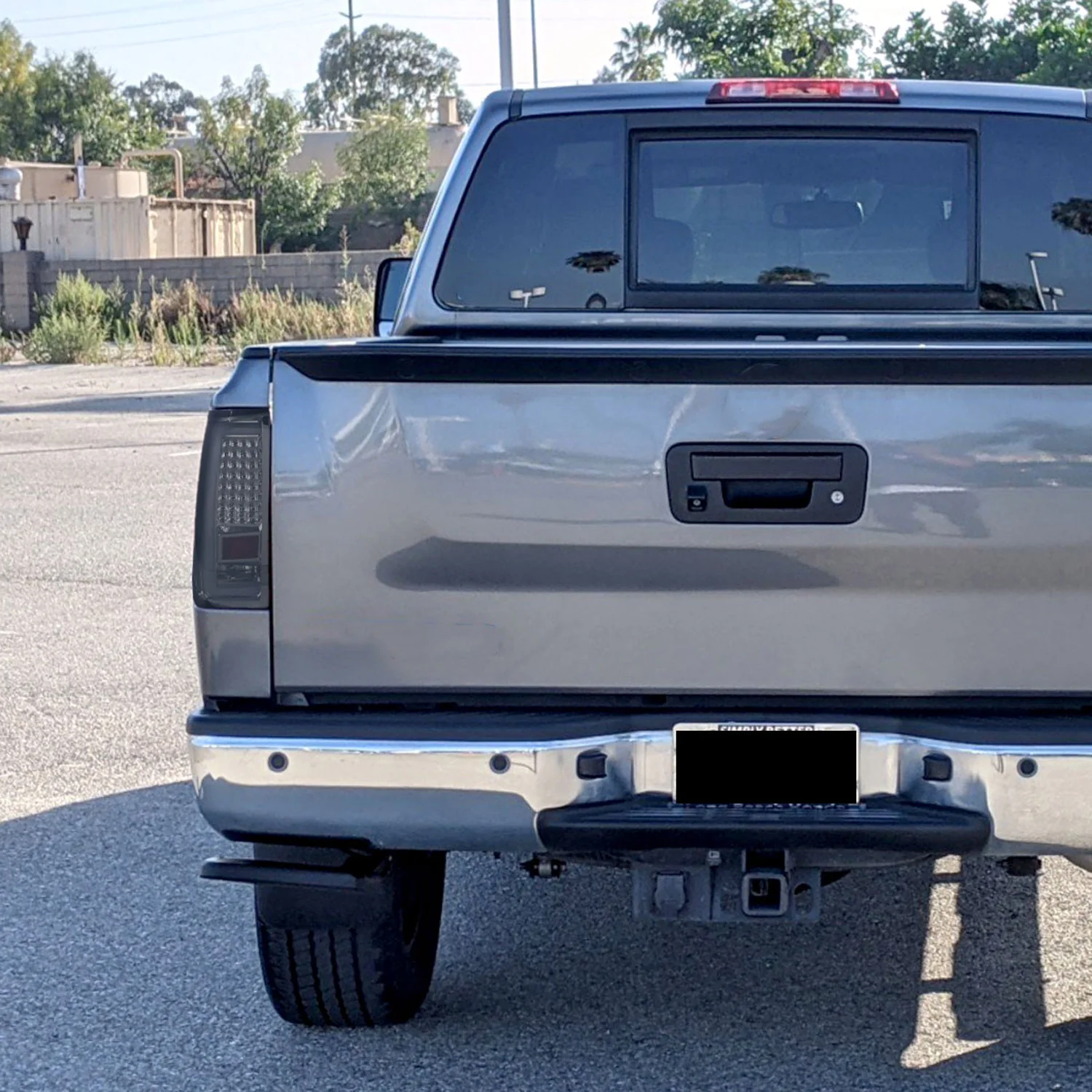 2004-2015 Nissan Titan LED Tail Lights with White LED Tube Chrome/Smoke Lens - Image 10