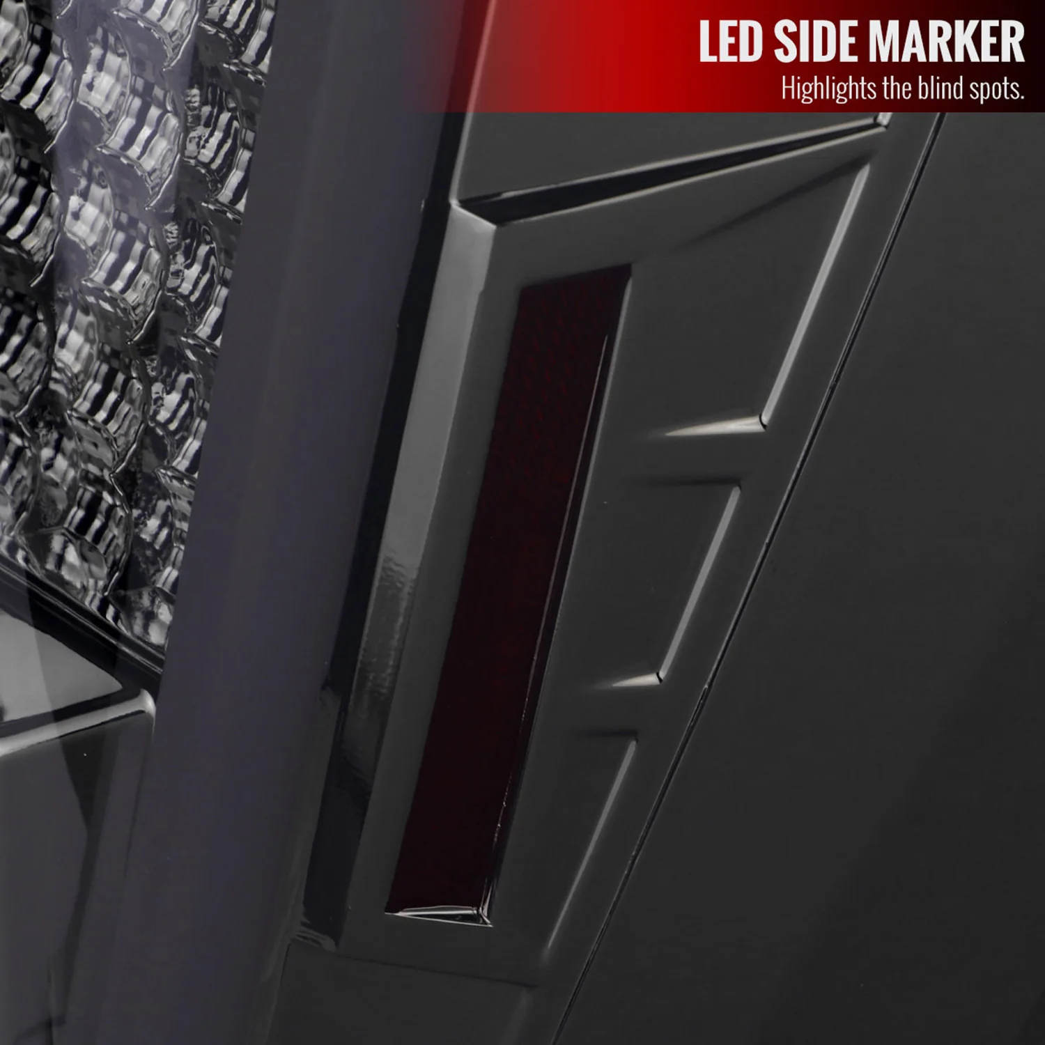 2004-2015 Nissan Titan LED Tail Lights with White LED Tube Chrome/Smoke Lens - Image 6