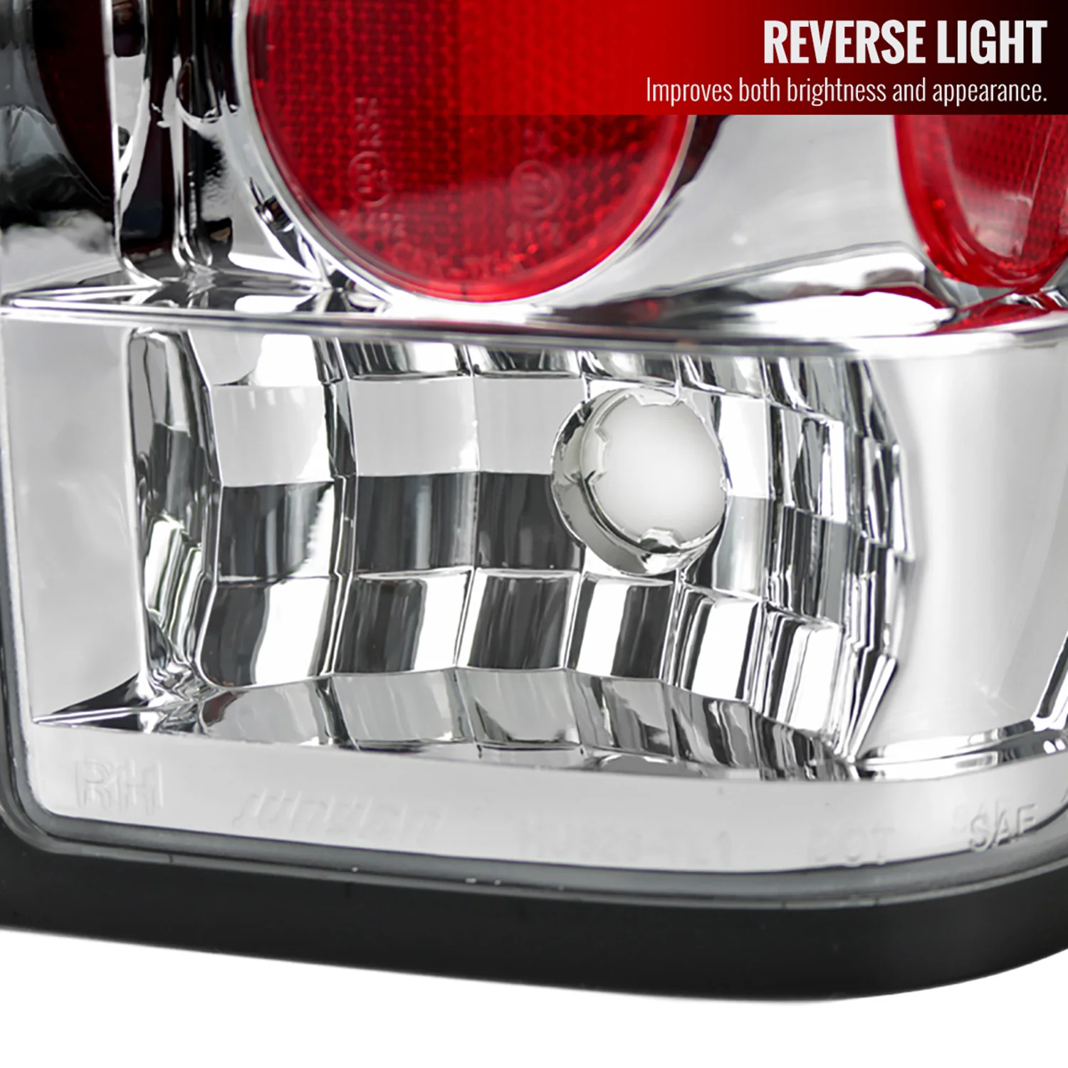 2004-2015 Nissan Titan Tail Lights Chrome Housing/Clear Lens - Image 4