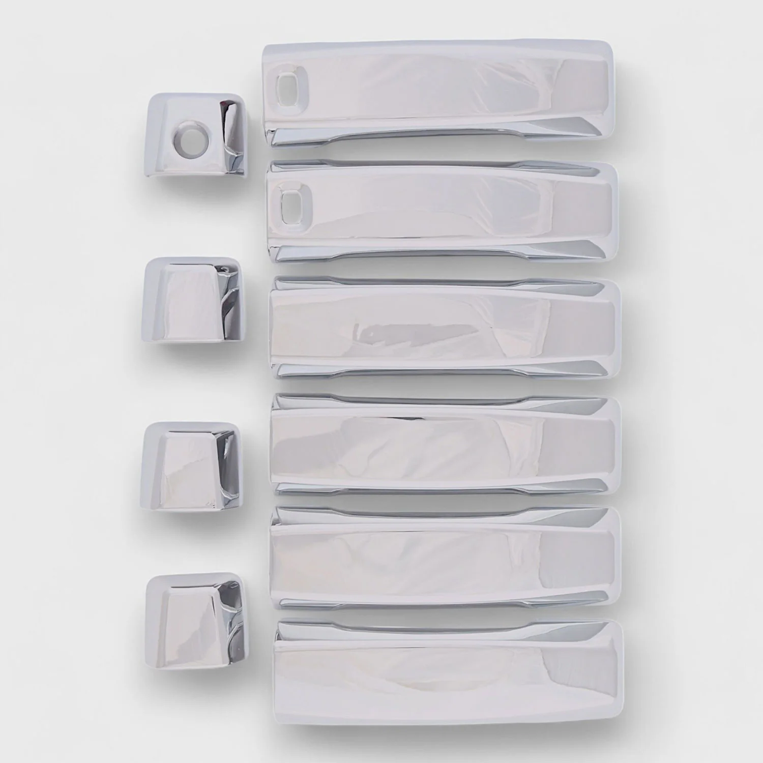 2004-2024 Nissan Titan Door Handle Cover 4DR ABS Plastic Gloss Chrome 10 Pcs