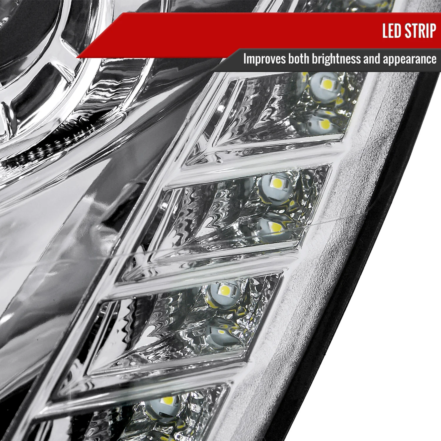 2005-2006 Infiniti G35 Sedan Halo Projector Headlights Chrome/Clear Lens - Image 5