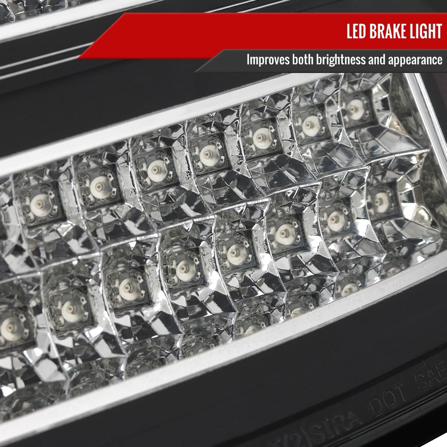2005-2007 Chrysler 300C LED Tail Lights Matte Black Housing/Clear Lens - Image 4
