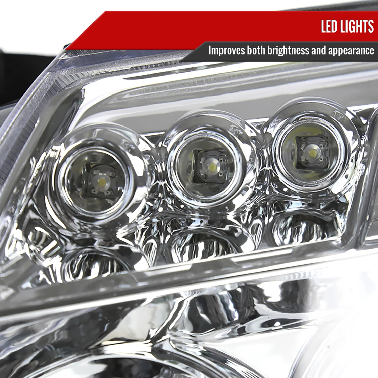 2005-2007 Dodge Magnum Dual Halo Projector Headlights Chrome/Clear Lens - Image 5