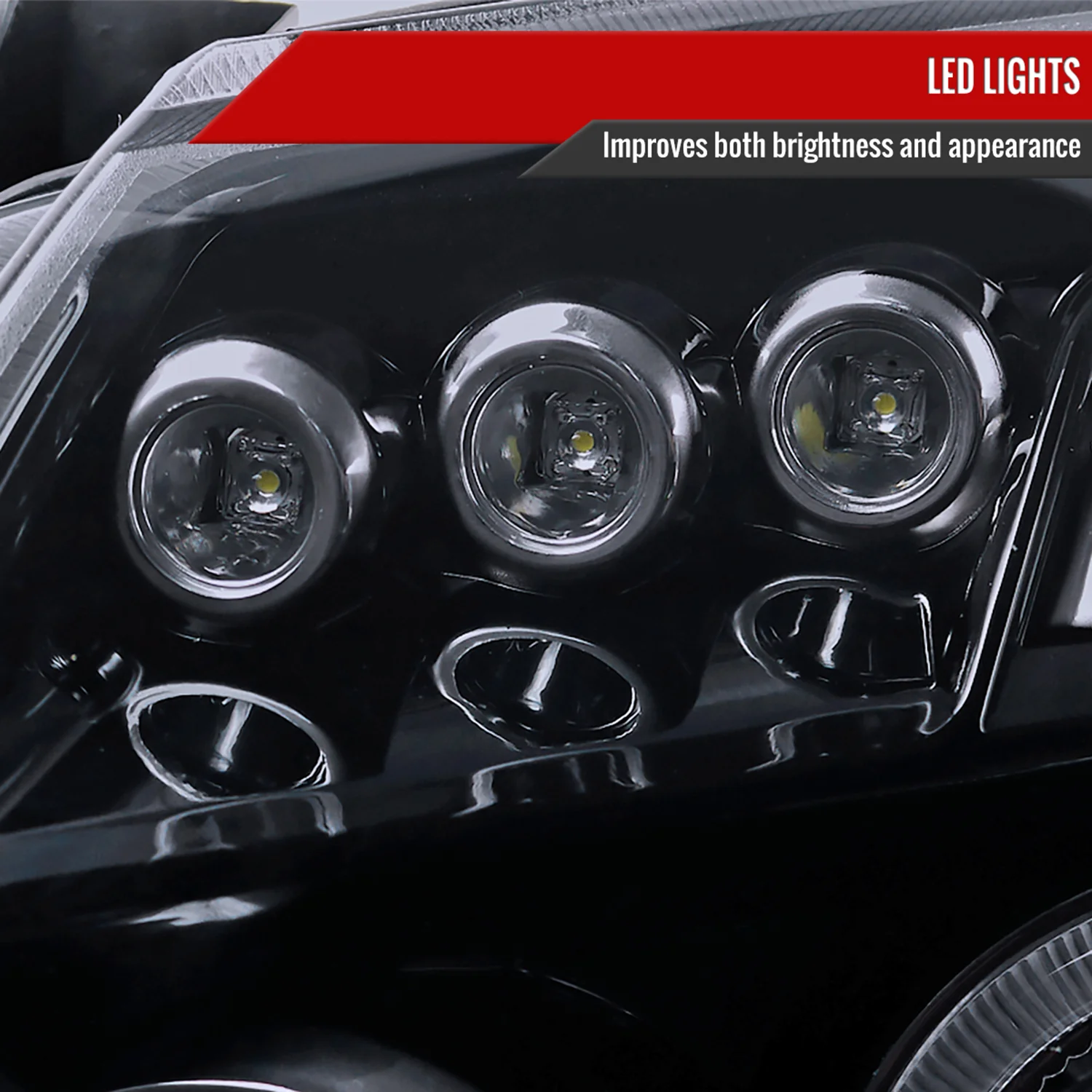 2005-2007 Dodge Magnum Dual Halo Projector Headlights Glossy Black/Smoke Lens - Image 5