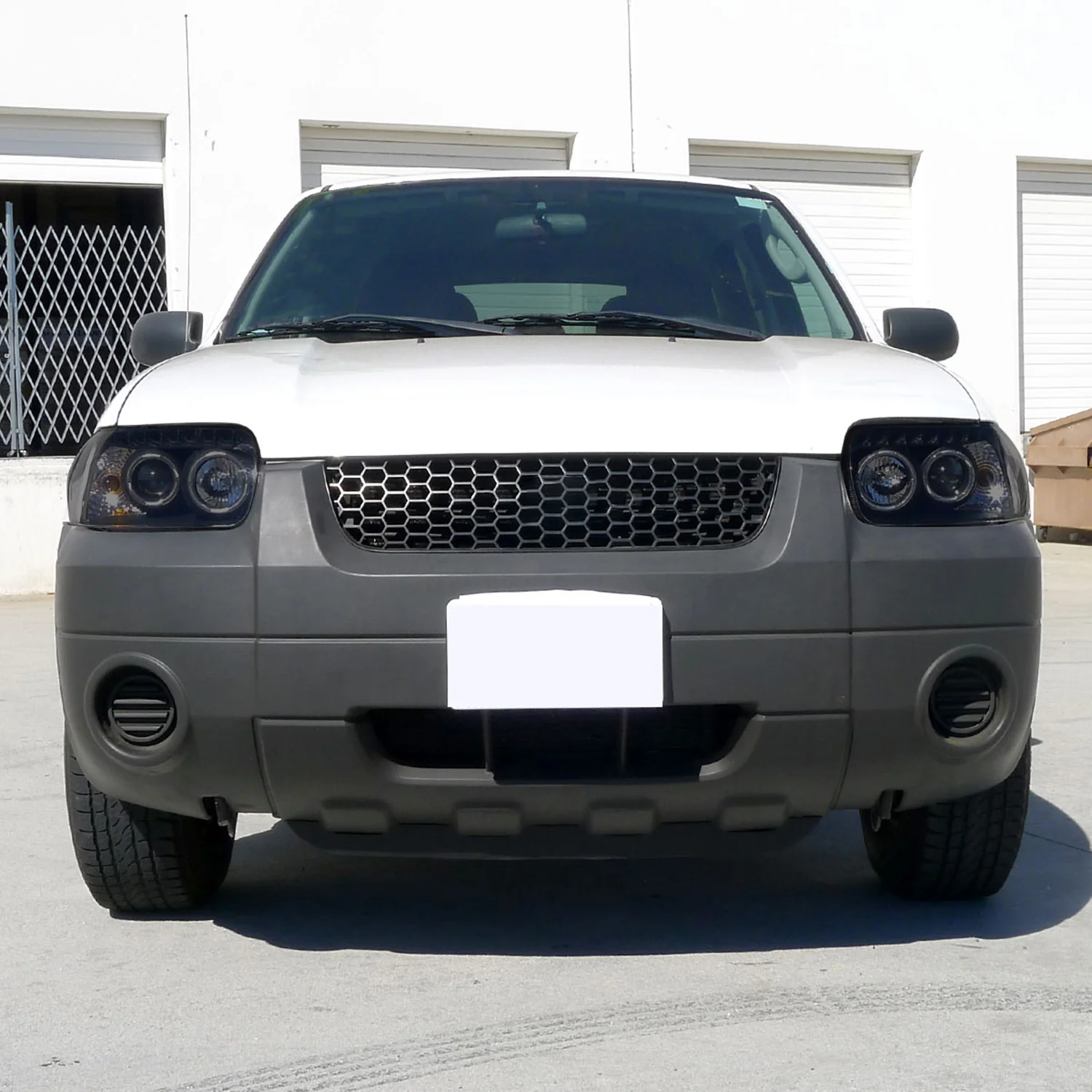 2005-2007 Ford Escape Dual Halo Projector Headlights SMD LED Light Black/Smoke - Image 10