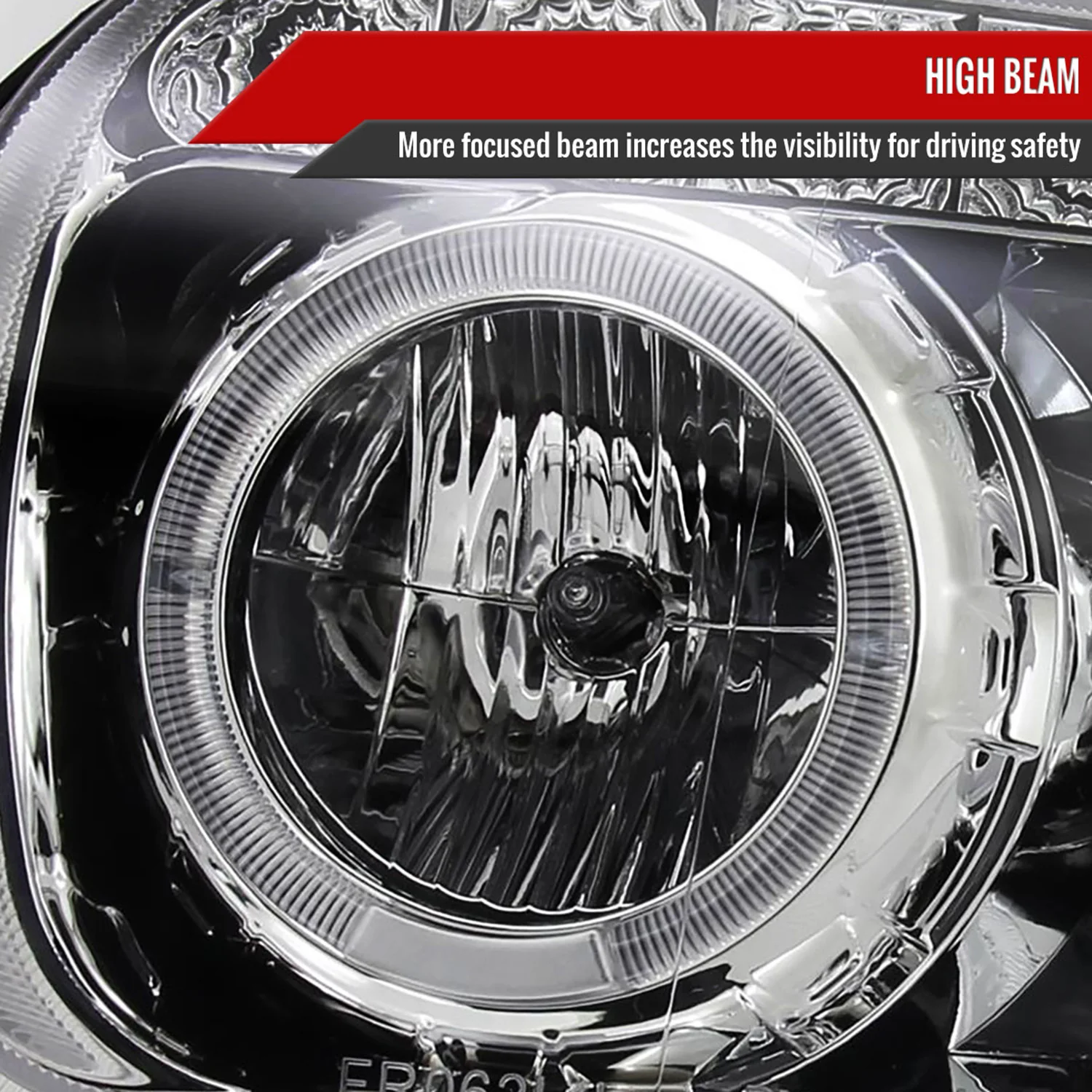 2005-2007 Ford Escape Dual Halo Projector Headlights SMD LED Light Chrome - Image 4