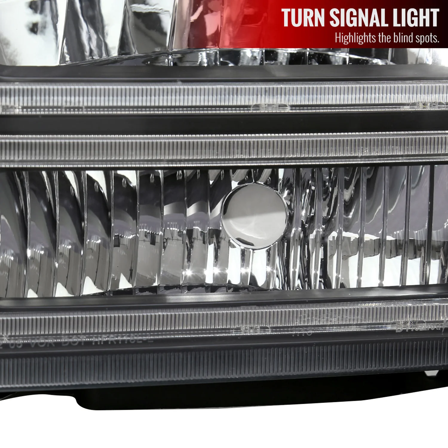 2005-2007 Ford F-250/350/450/550 Super Duty Dual LED Factory Headlights Black - Image 5
