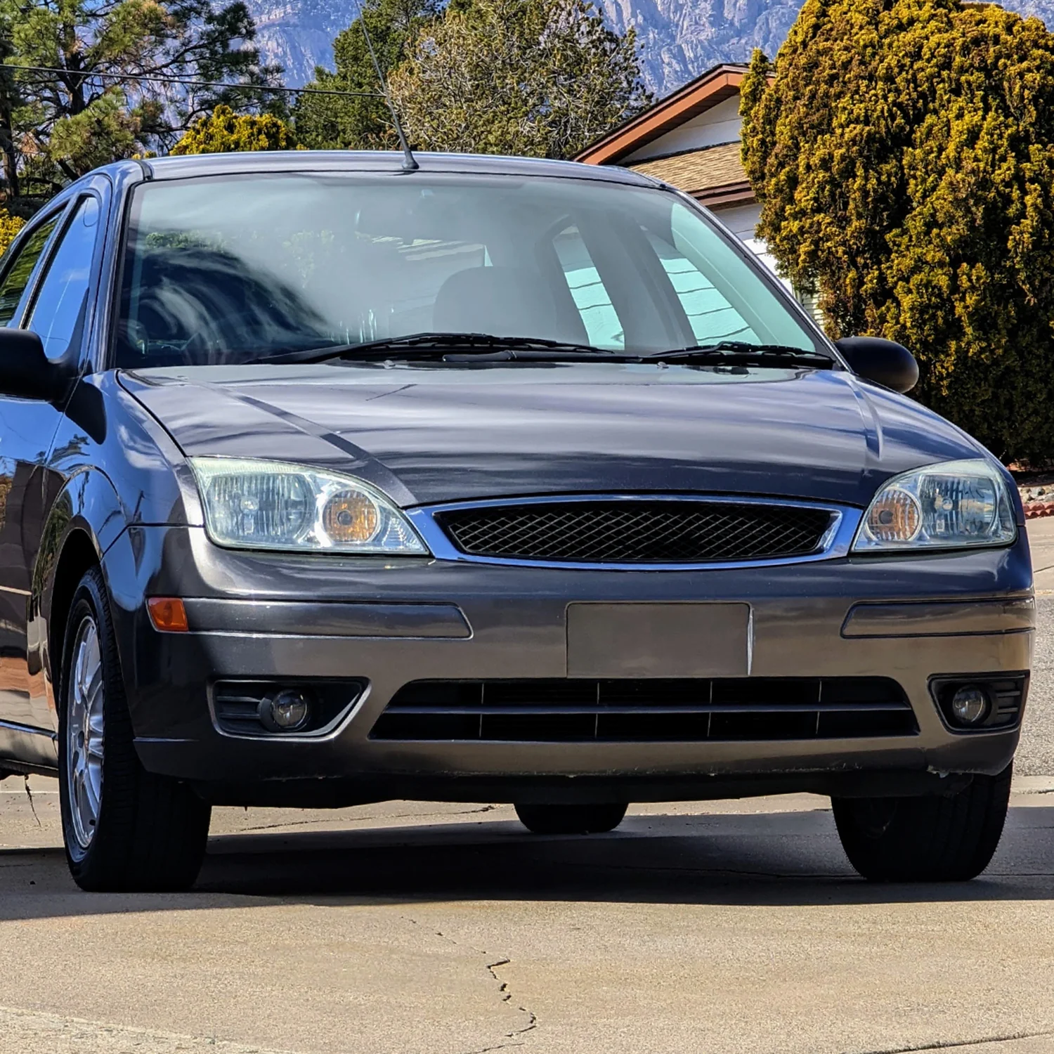 2005-2007 Ford Focus Factory Style Headlights Chrome Housing/Clear Lens - Image 8