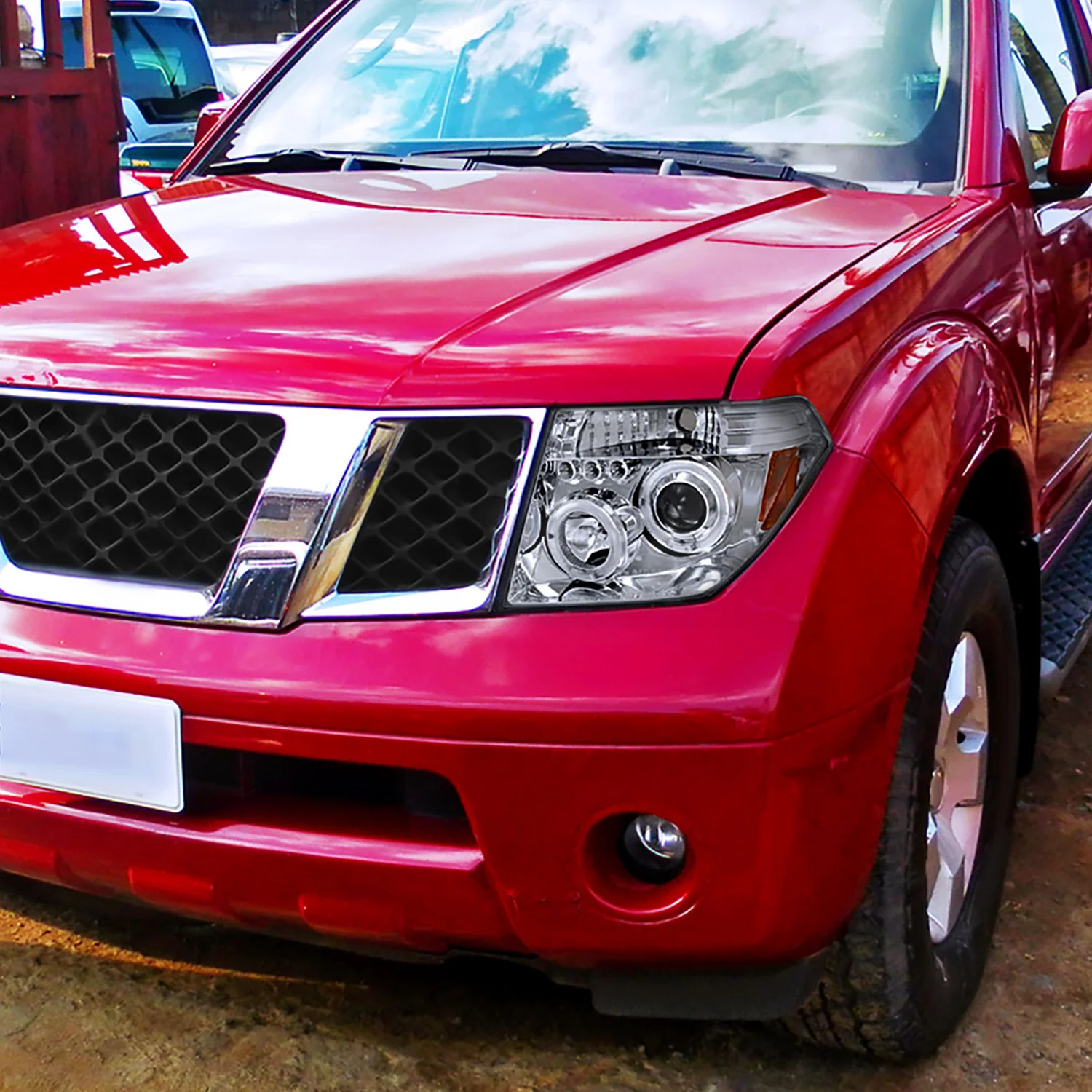 2005-2007 Nissan Pathfinder/ 05-2008 Frontier Dual Halo Headlights Chrome - Image 10