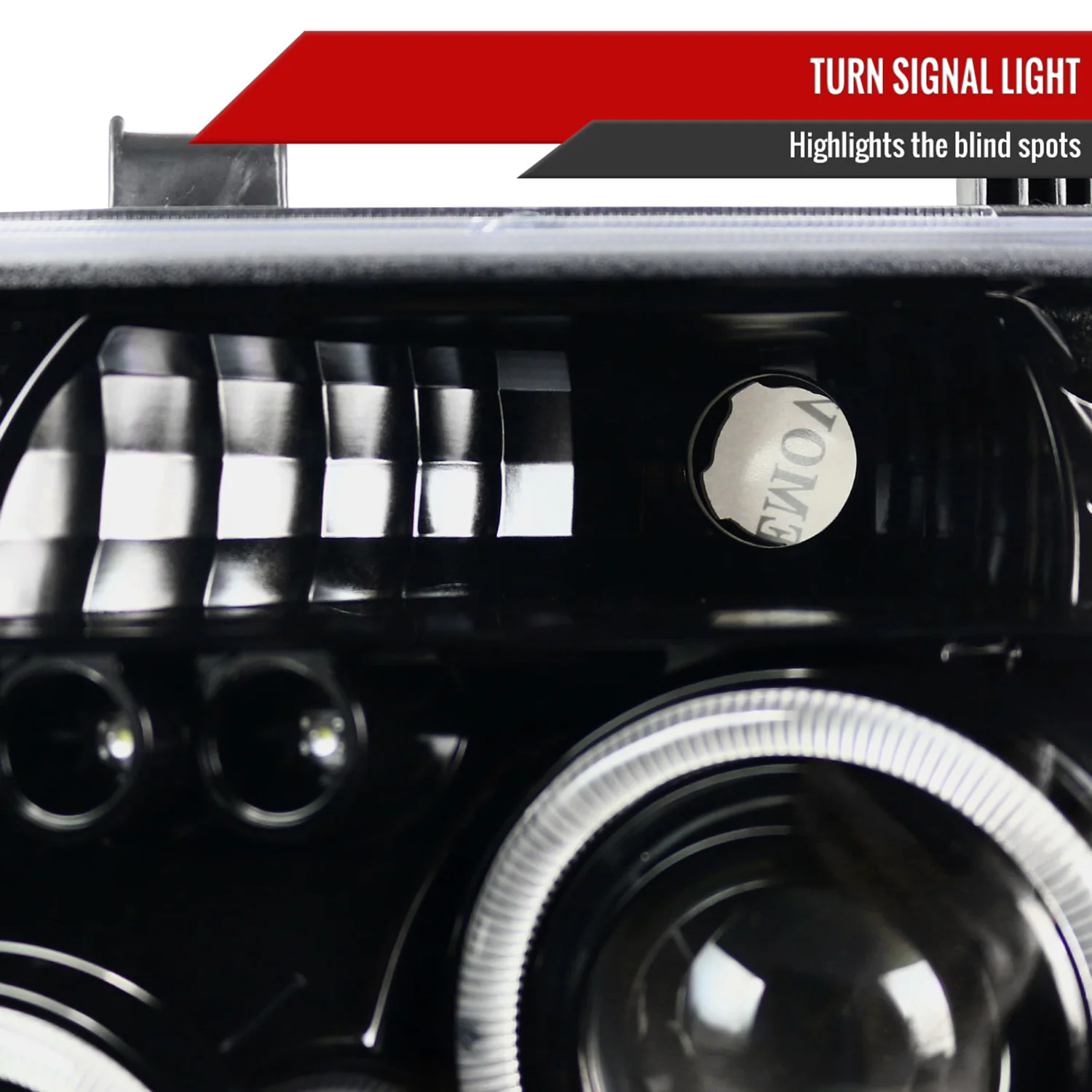 2005-2007 Nissan Pathfinder/ 05-2008 Frontier Dual Halo Headlights Jet Black - Image 5