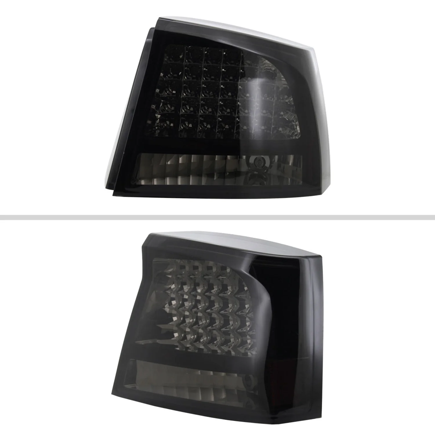 2005-2008 Dodge Charger LED Tail Lights Glossy Black Housing/Smoke Lens - Image 3