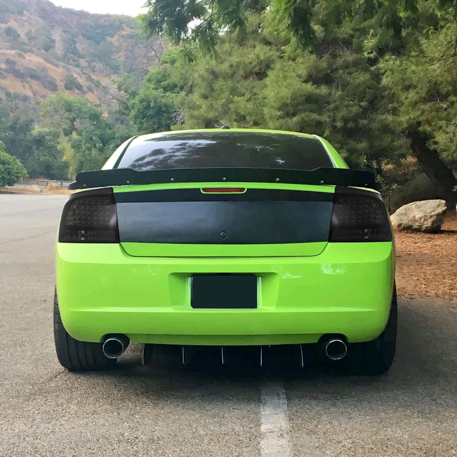 2005-2008 Dodge Charger LED Tail Lights Glossy Black Housing/Smoke Lens - Image 9