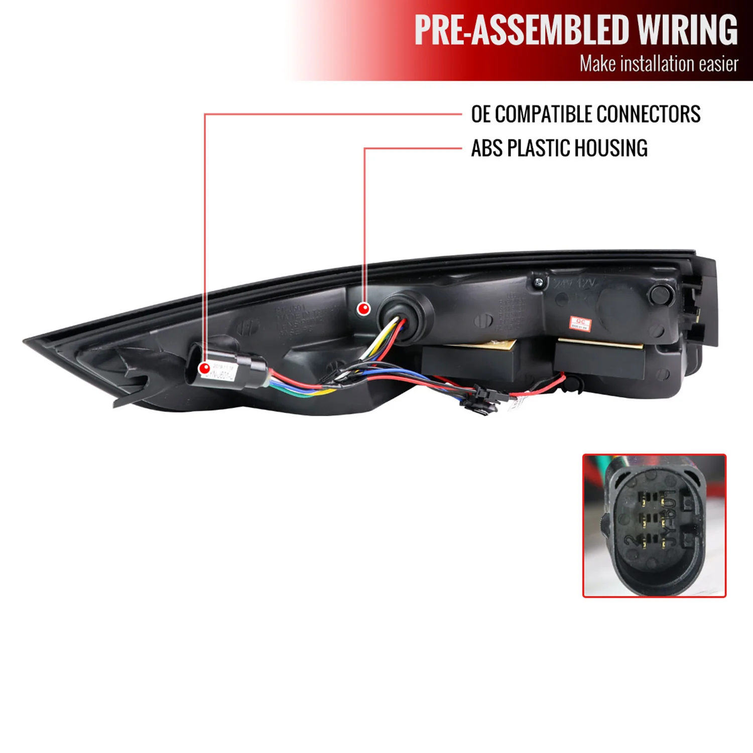 2005-2008 Porsche 911 997 / 2007-2009 911 997 GT3 LED Tail Lights Chrome/Clear - Image 8