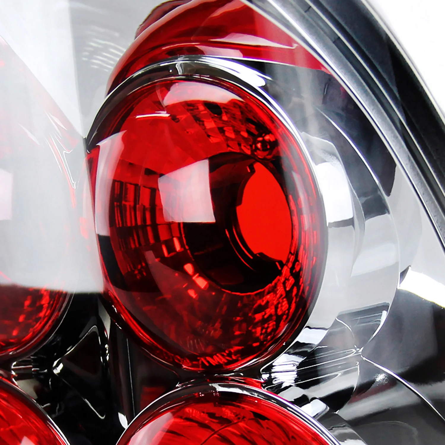 2005-2008 Toyota Tacoma Tail Lights Chrome Housing/Clear Lens - Image 2