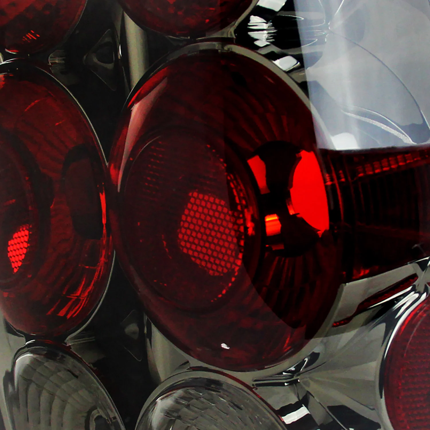 2005-2008 Toyota Tacoma Tail Lights Chrome Housing/Smoke Lens - Image 3