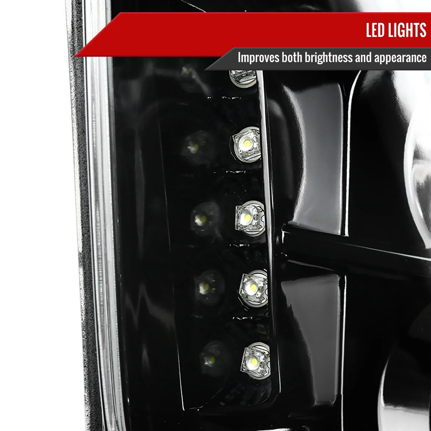 2005-2009 Ford Mustang Halo Projector Headlights Jet Black/Clear Lens - Image 5
