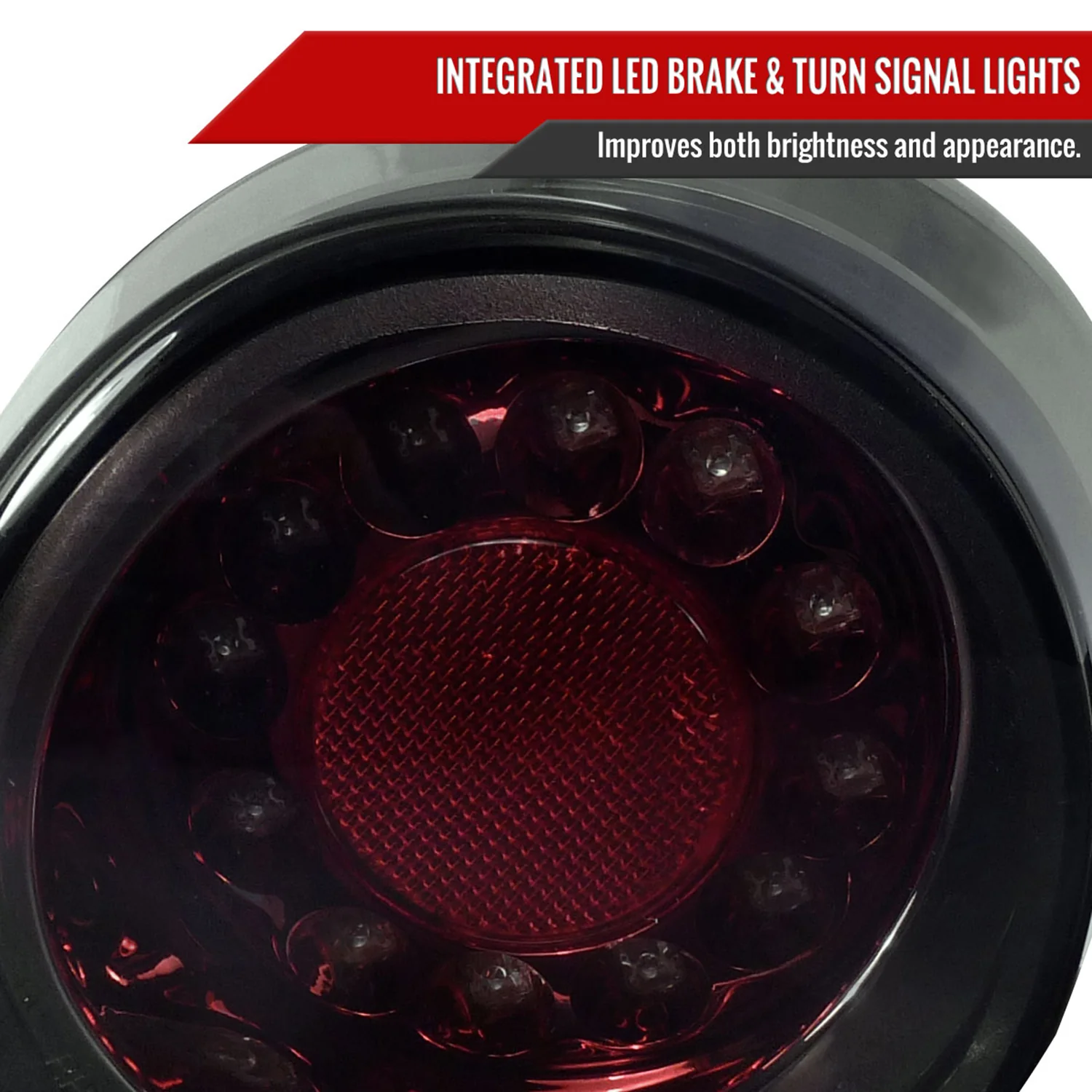 2005-2010 Chevy Cobalt Coupe LED Tail Lights & Reverse Lights Chrome/Red Smoke - Image 4
