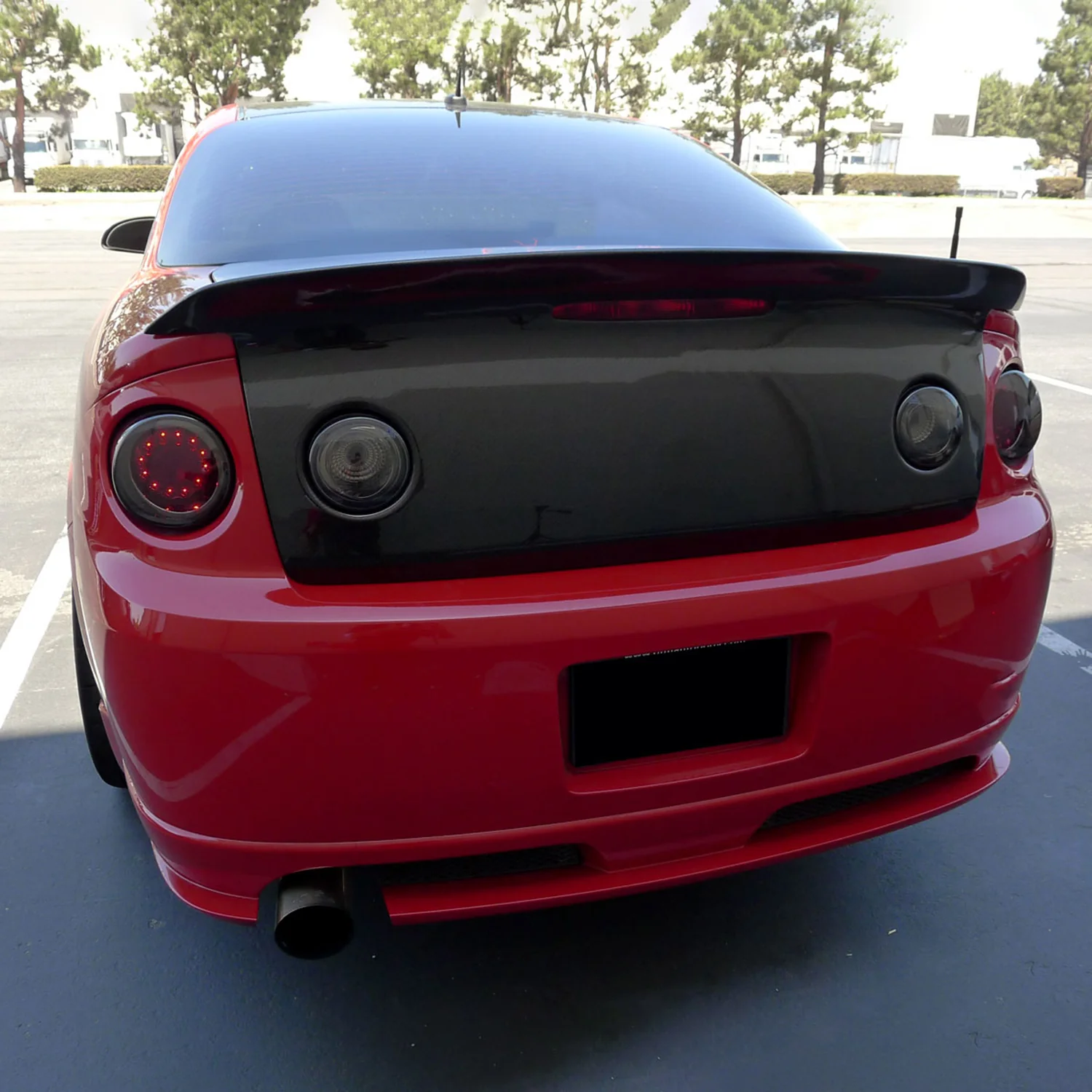 2005-2010 Chevy Cobalt Coupe LED Tail Lights & Reverse Lights Chrome/Red Smoke - Image 9