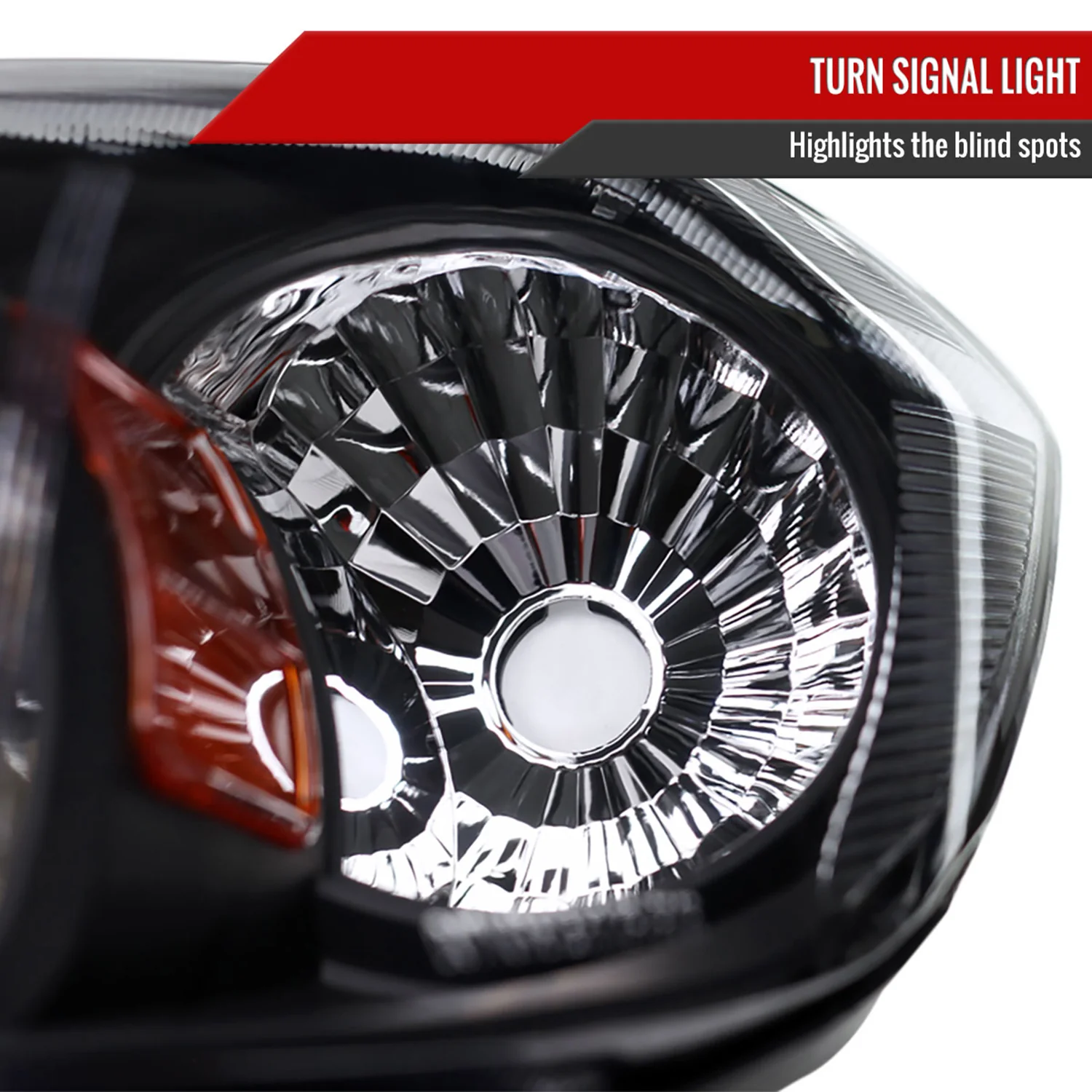 2005-2010 Chevy Cobalt Pontiac Pursuit Factory Crystal Headlights Matt Black - Image 4