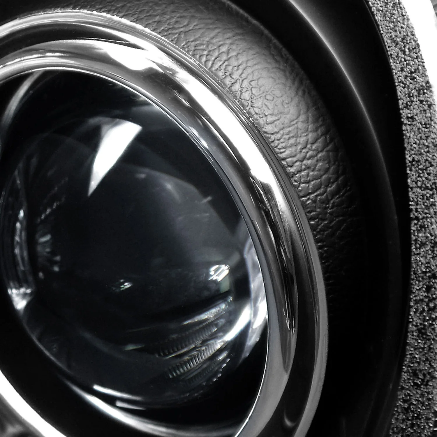 2005-2010 Chrysler 300 Projector Headlights w/LED Light Strip Matt Black/Clear - Image 6