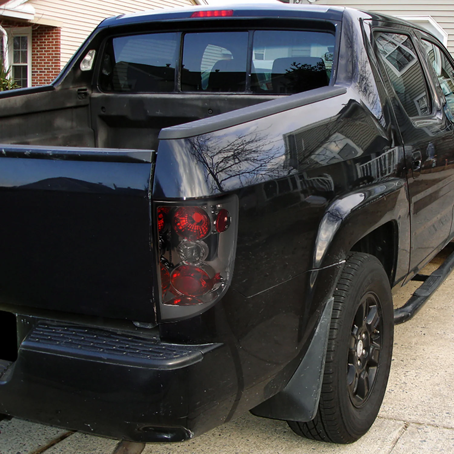 2005-2010 Honda Ridgeline Tail Lights Chrome Housing/Smoke Lens - Image 10