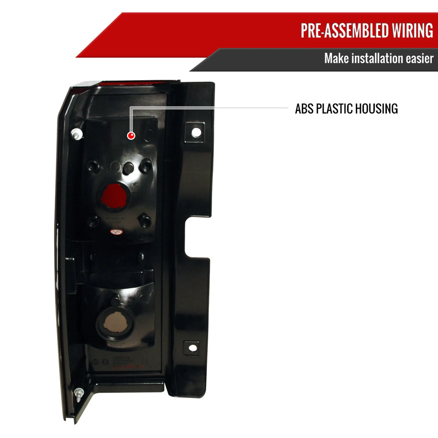 2005-2010 Hummer H3 Tail Lights Chrome Housing/Red Smoke Lens - Image 7