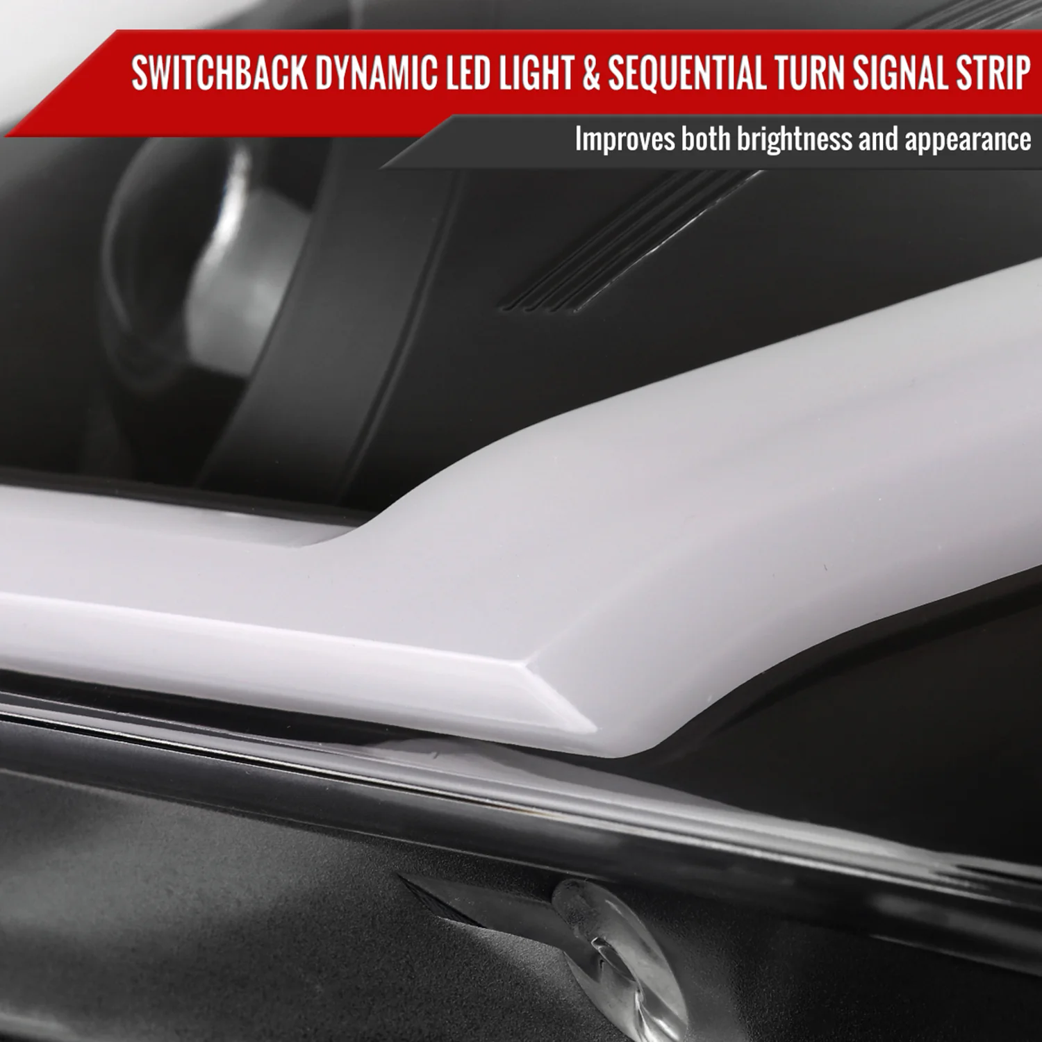 2005-2010 Pontiac G6 Projector Factory Headlight LED Bar Turn Signal Black - Image 6