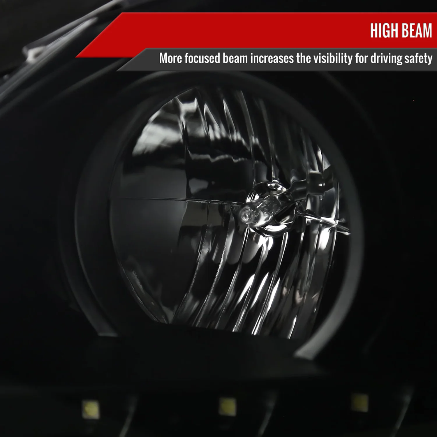 2005-2010 Pontiac G6 Projector Headlights w/ LED Light Strip Black/Smoke Lens - Image 4