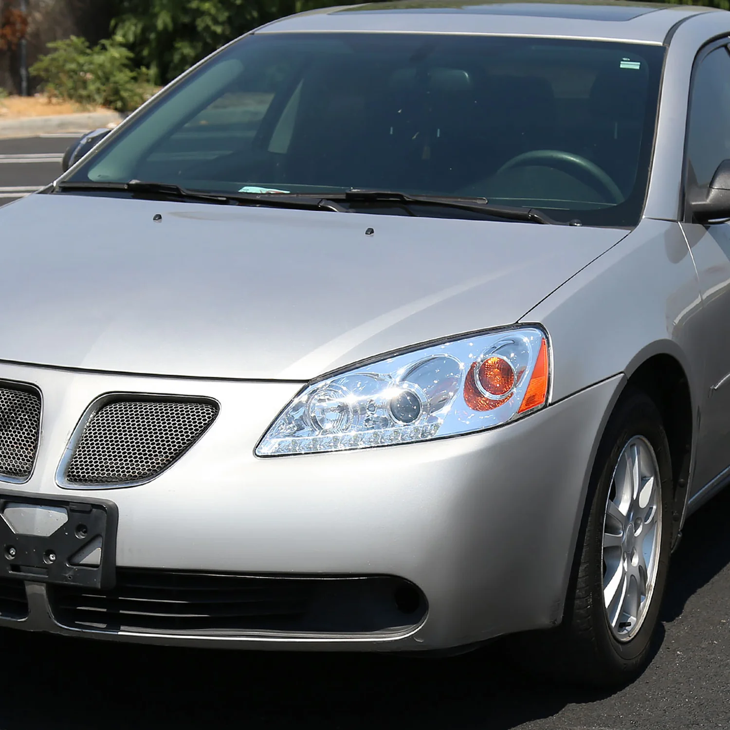 2005-2010 Pontiac G6 Projector Headlights w/ LED Light Strip Chrome/Clear Lens - Image 10