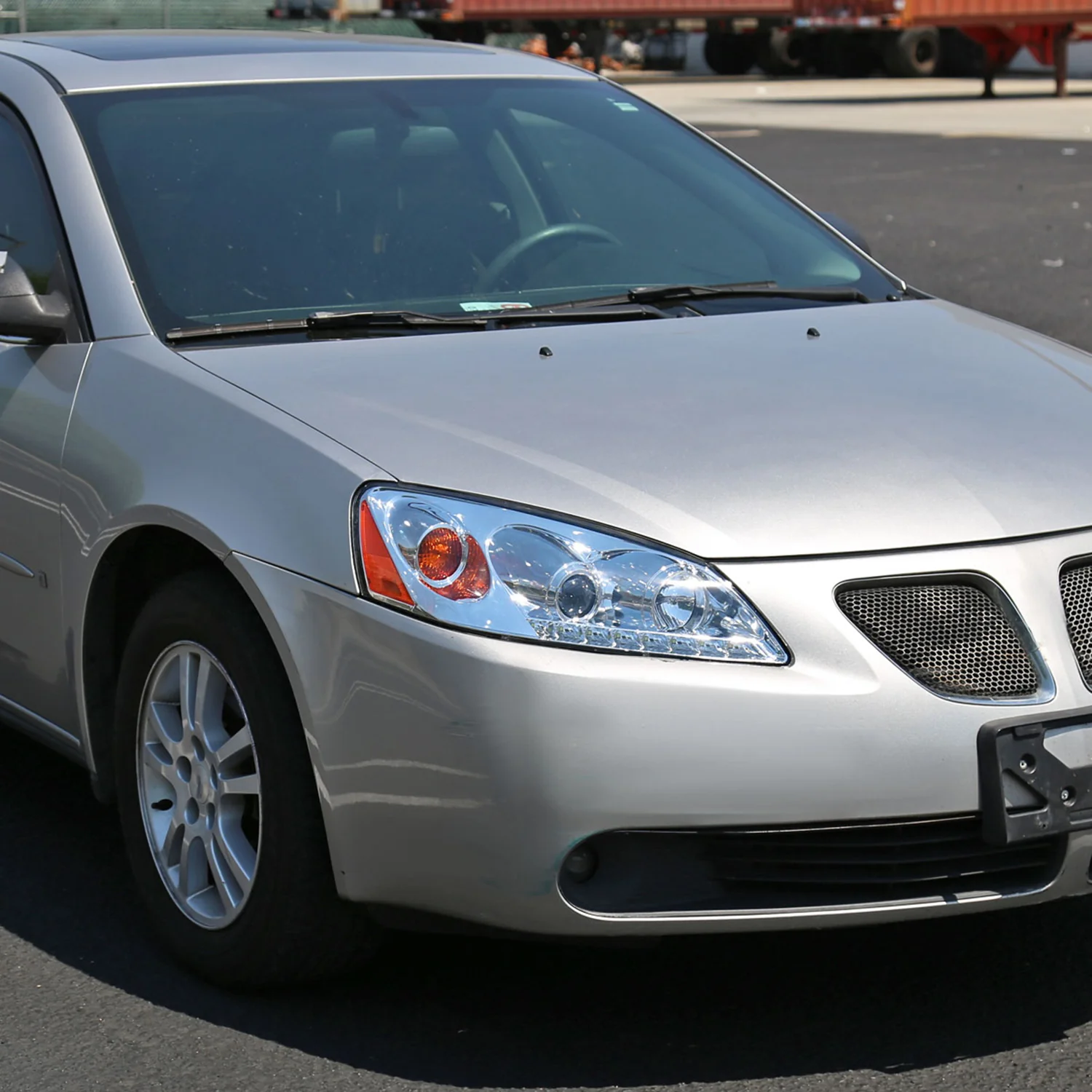 2005-2010 Pontiac G6 Projector Headlights w/ LED Light Strip Chrome/Clear Lens - Image 9