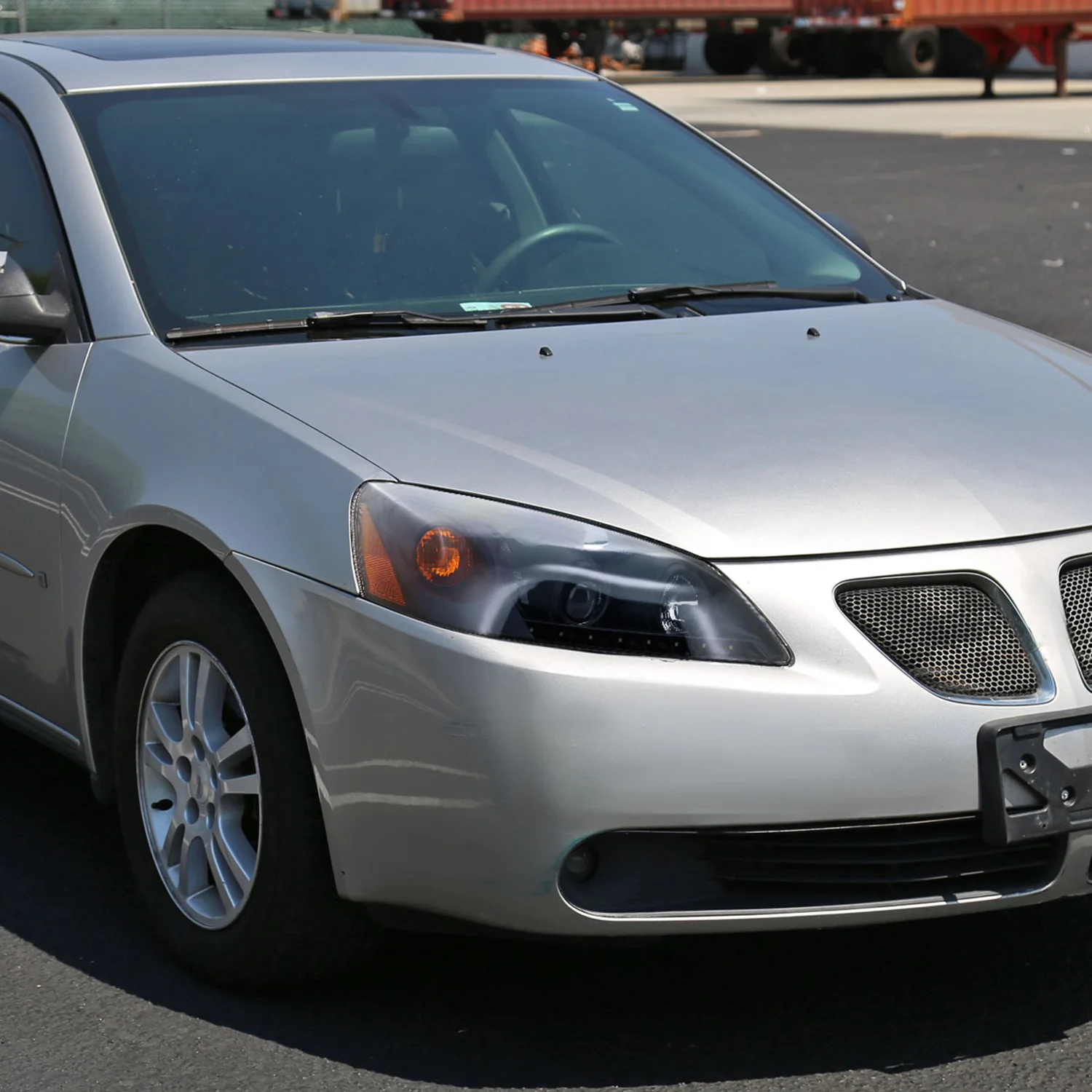 2005-2010 Pontiac G6 Projector Headlights w/ LED Light Strip Matte Black/Clear - Image 9
