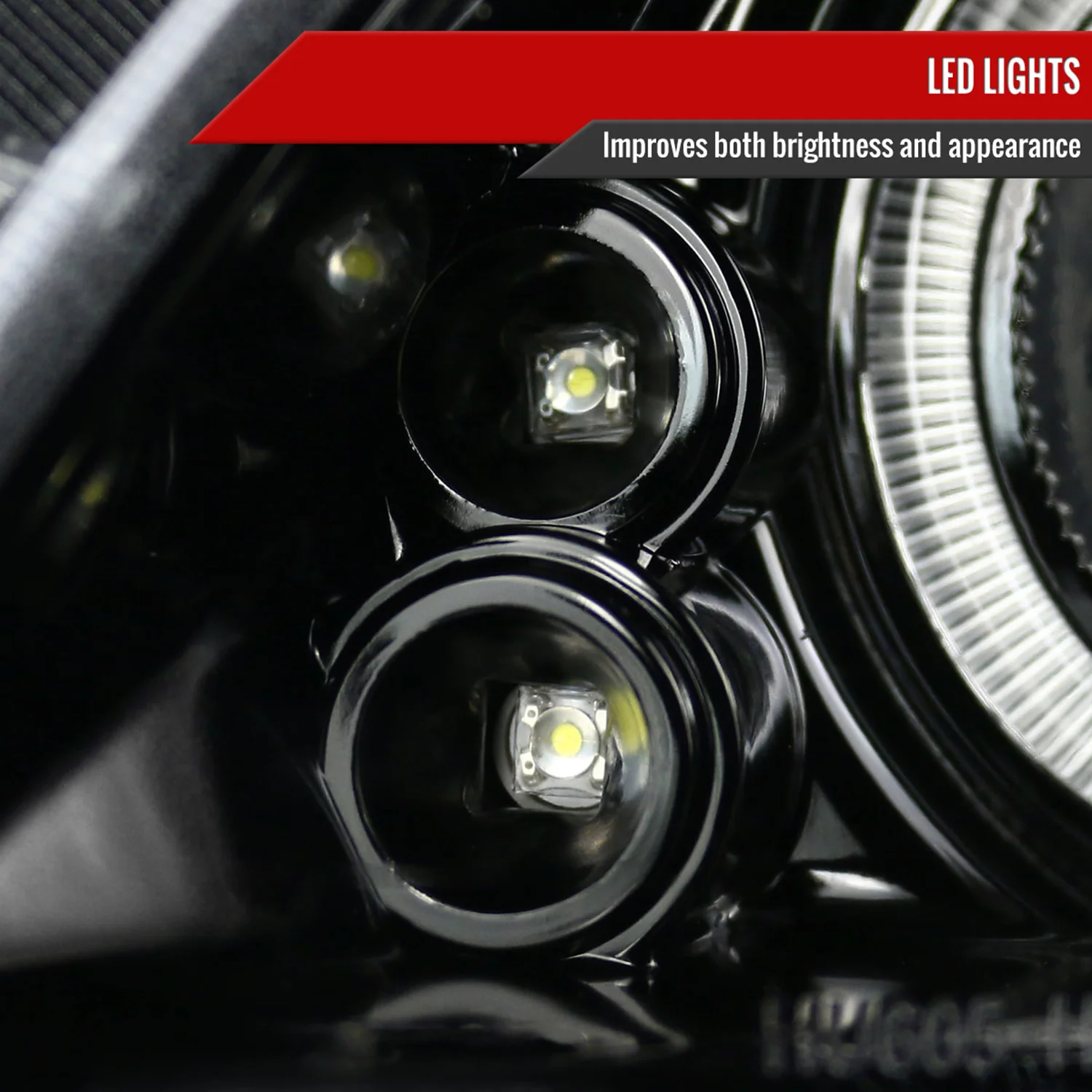 2005-2010 Scion tC Dual Halo Projector Headlights Jet Black/Clear Lens - Image 5