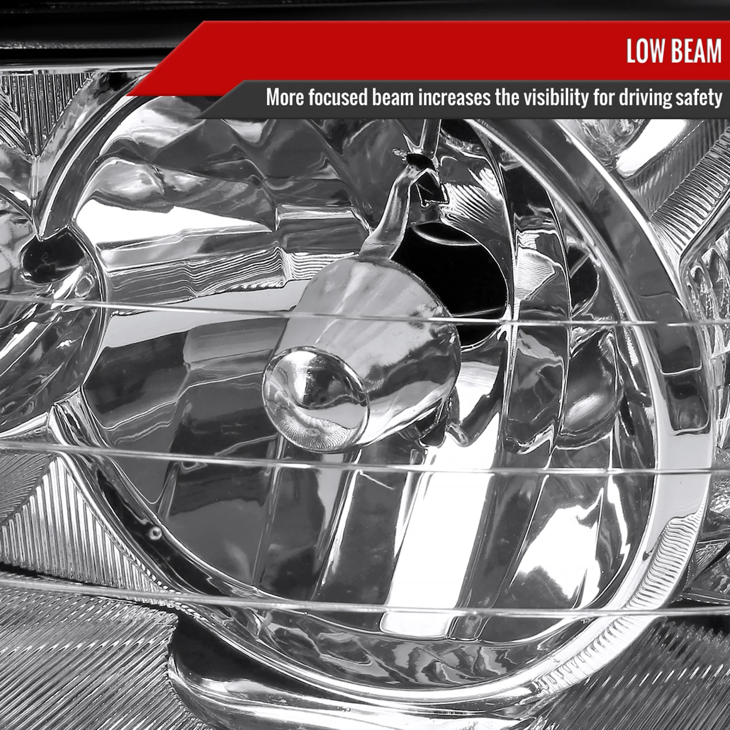 2005-2011 Lincoln Town Car Factory Style Headlights Chrome/Clear Lens - Image 3