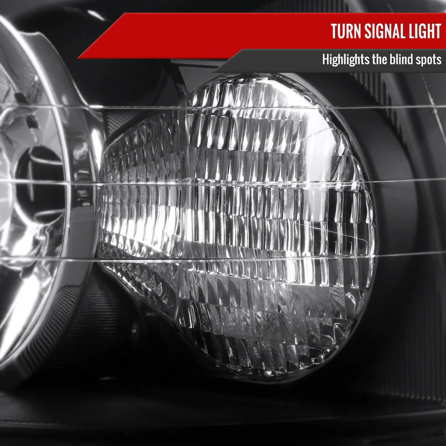 2005-2011 Lincoln Town Car Factory Style Headlights Matte Black/Clear Lens - Image 5