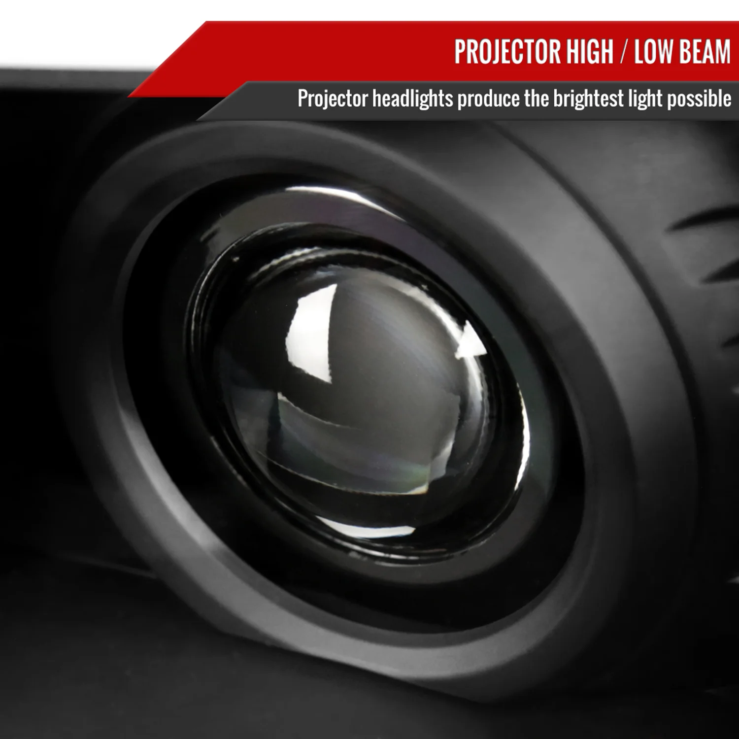 2005-2011 Toyota Tacoma LED Bar Projector Headlights Matte Black/Clear Lens - Image 3