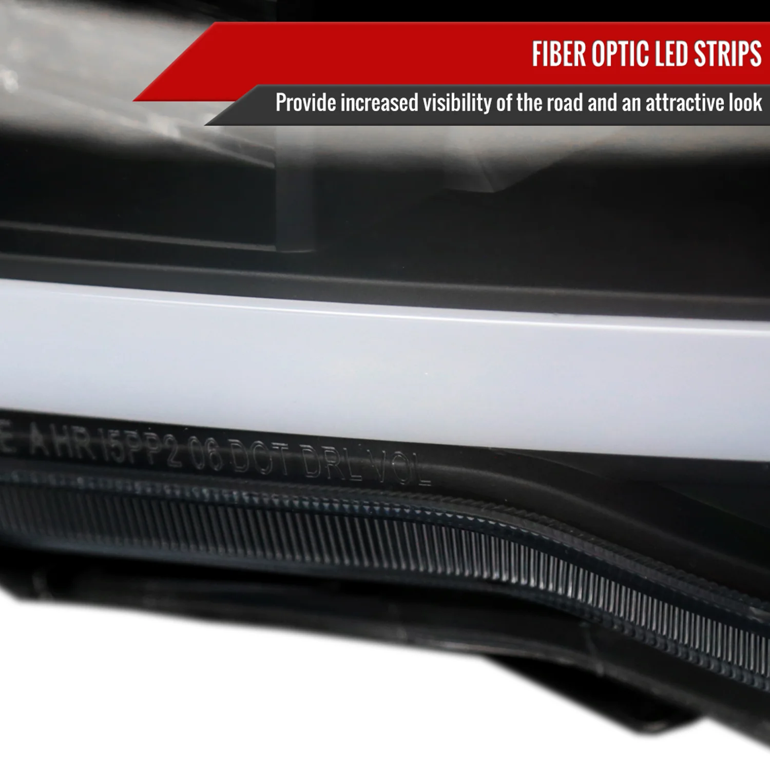 2005-2011 Toyota Tacoma LED Bar Projector Headlights Matte Black/Clear Lens - Image 4