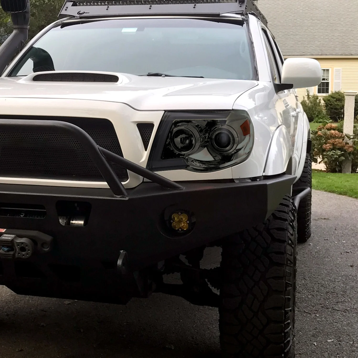 2005-2011 Toyota Tacoma LED Bar Projector Headlights Turn Signal Lights Smoke - Image 10