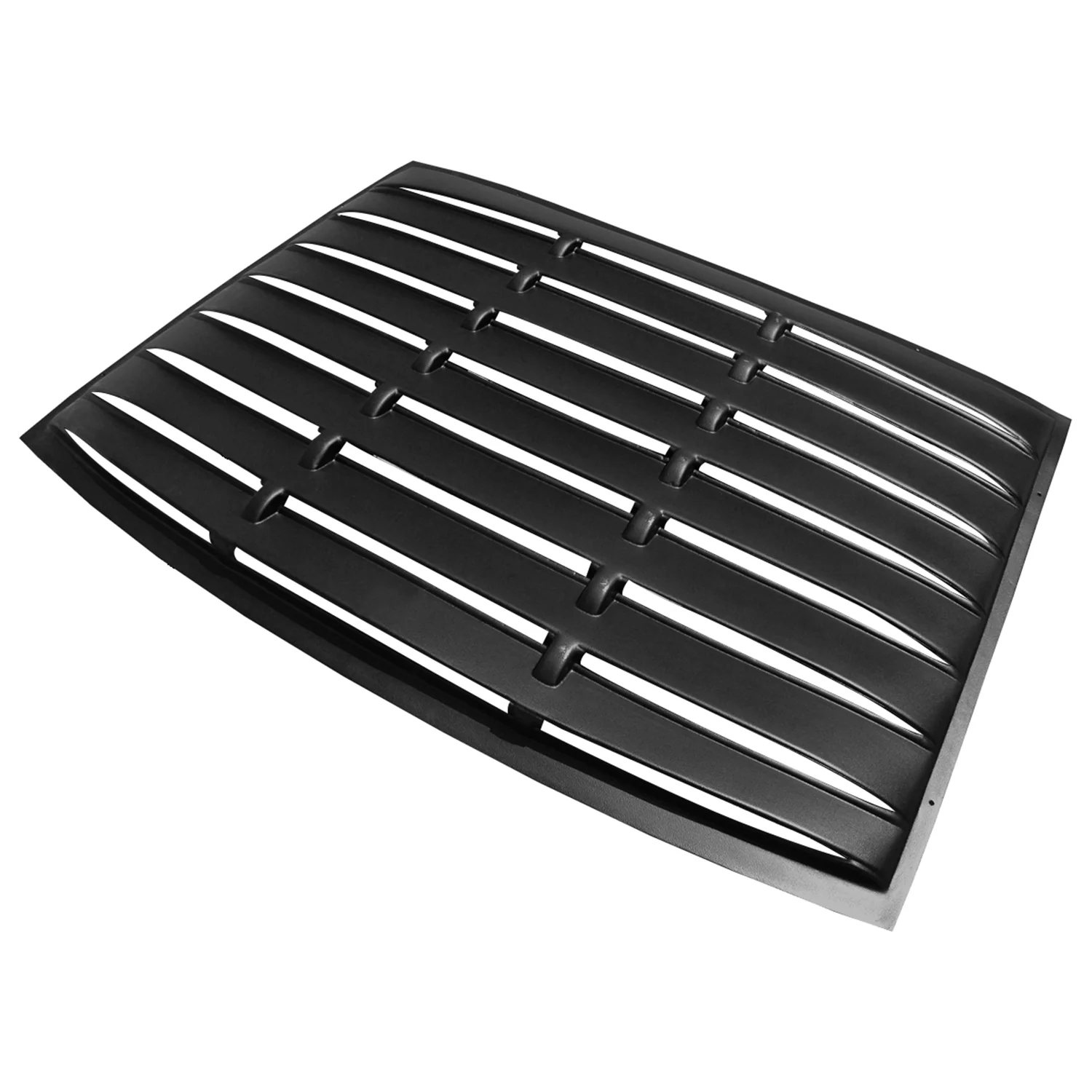 2005-2014 Ford Mustang Coupe Matt Black ABS Vintage Rear Window Louver - Image 3