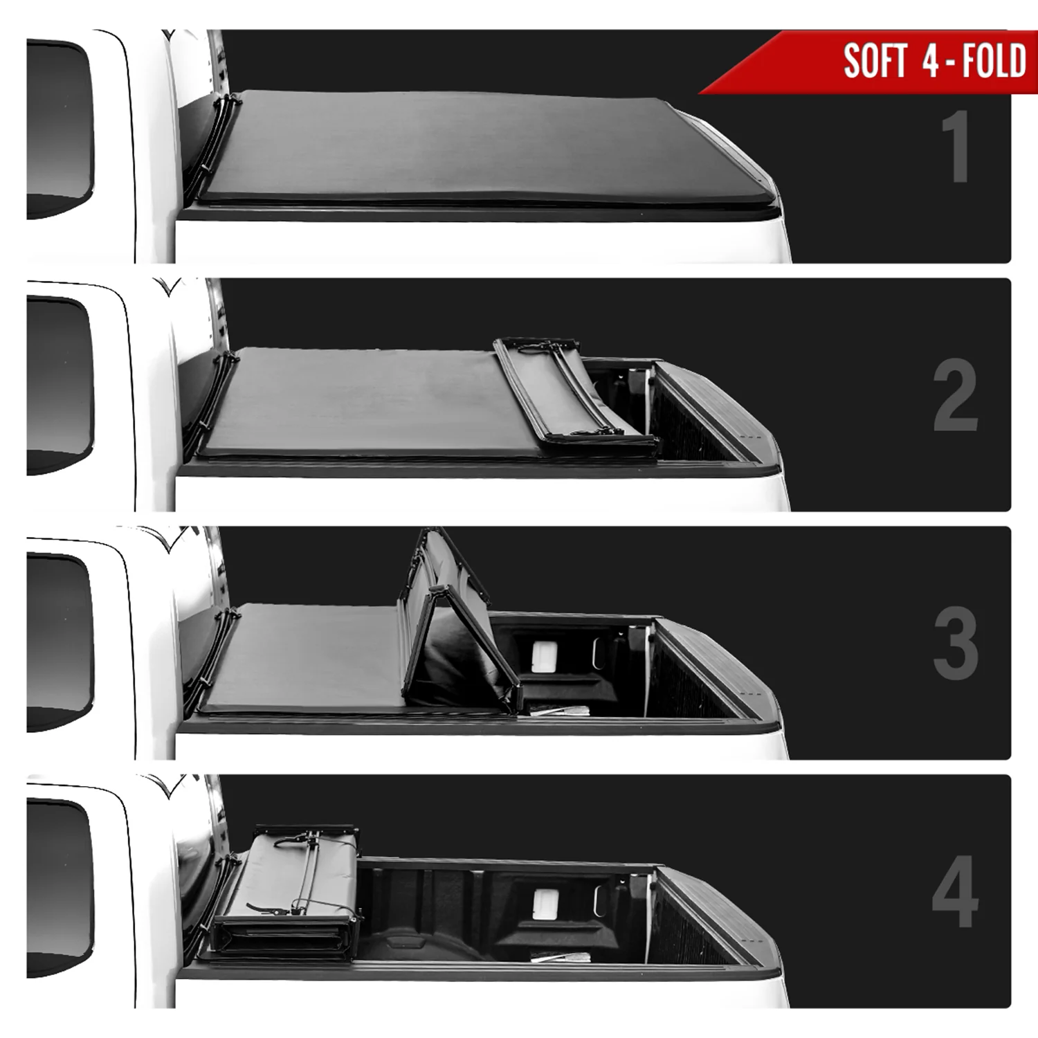 2005-2015 Toyota Tacoma Access/Double/Regular Cab 6' Bed Tonneau Cover - Image 3
