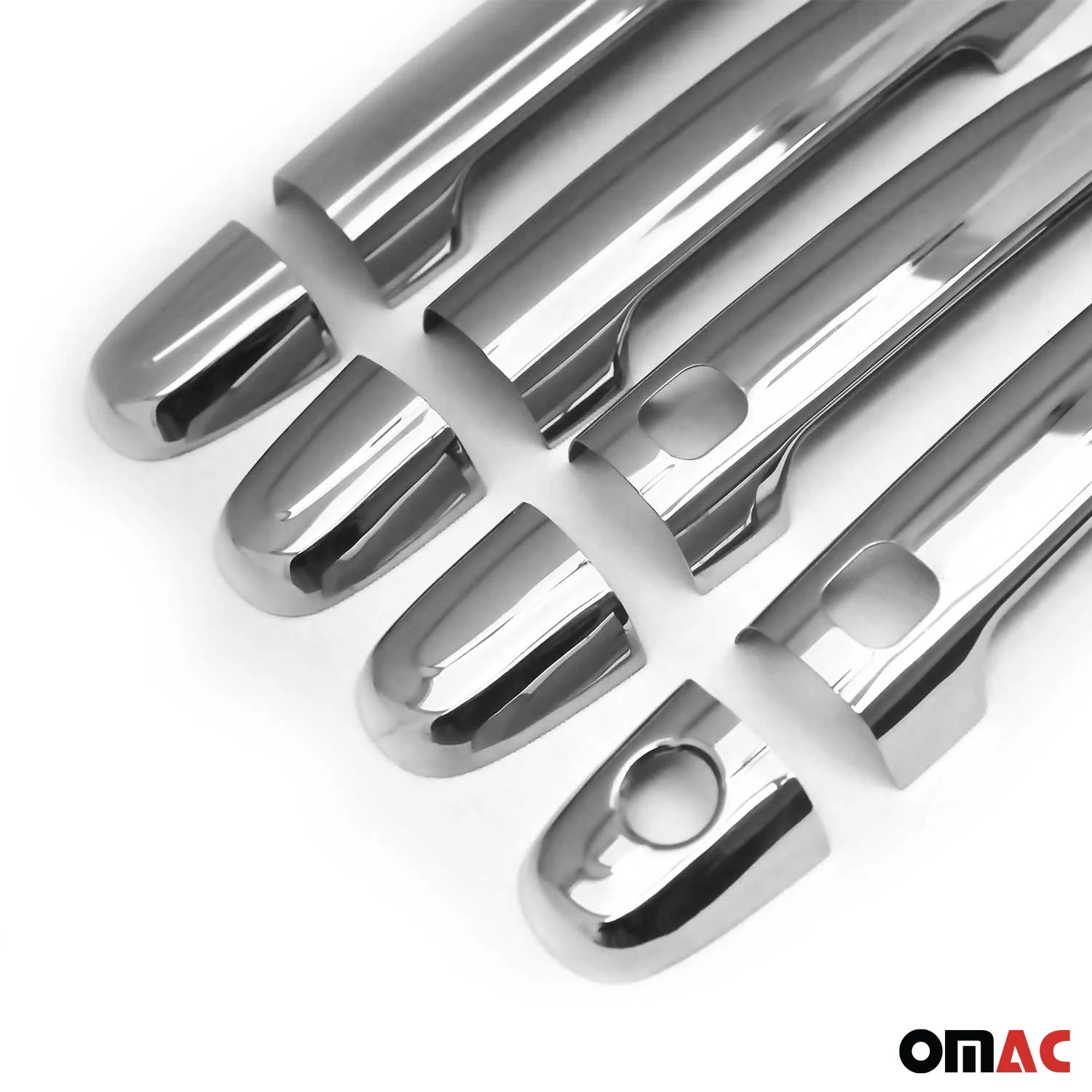 2005-2015 Toyota Tacoma Door Handle Cover Protector Keyless S.Steel Chrome 8Pcs - Image 7
