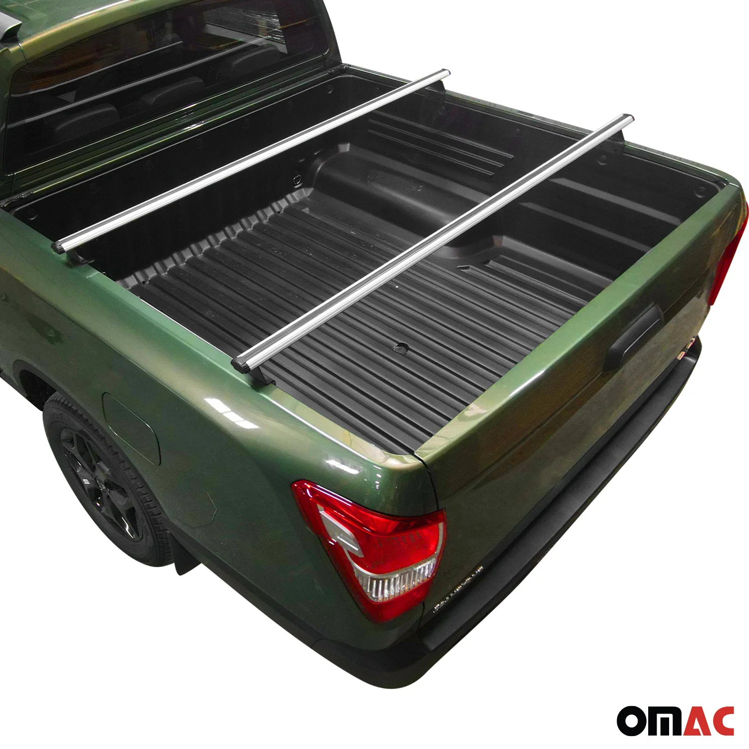 2005-2021 Nissan Frontier Trunk Bed Carrier Roof Racks Gray 2Pcs - Image 2