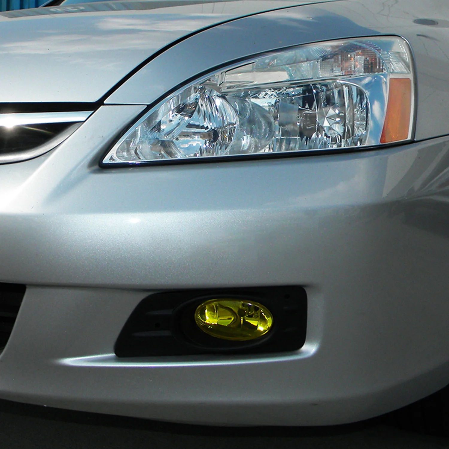 2006-2007 Honda Accord Sedan H11 Fog Lights Kit Chrome Housing/Yellow Lens - Image 10
