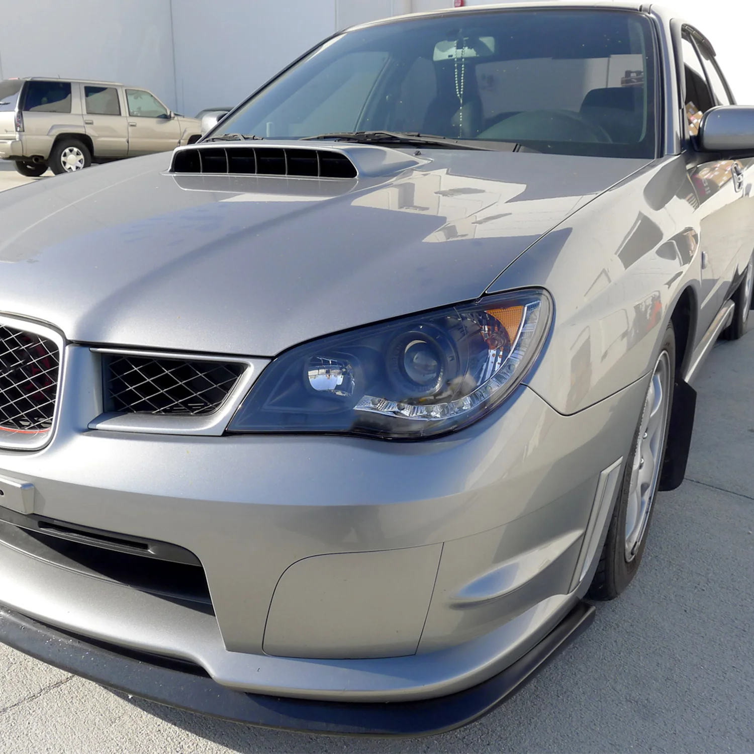 2006-2007 Subaru Impreza WRX/STI Projector Headlights LED Light Strip Black - Image 9